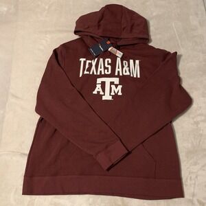 Texas A&M University Aggies Size XL Unisex Long Sleeve Hoodie Maroon Red